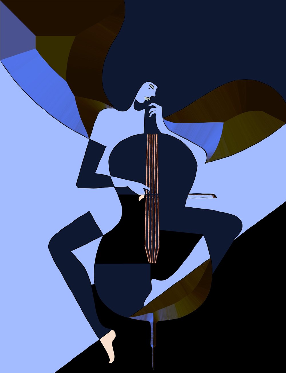 A Symphony of Colors: A Review of Favour Nwokocha’s Artworks